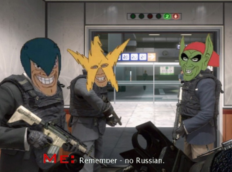 Create meme: makarov remember no english, not a word in Russian, no word in Russian call of duty