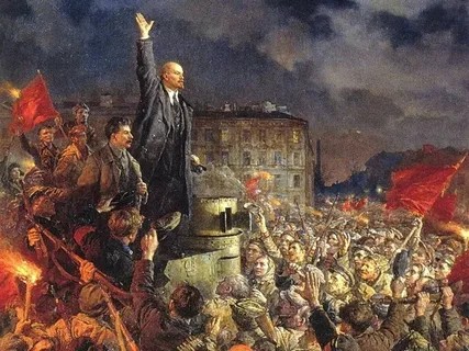 Создать мем: октябрьская революция 1917 года, ленин революция, картина революция