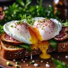 Создать мем: яйцо пашот с авокадо, завтрак с яйцом пашот и с сосисками, завтрак с яйцом пашот