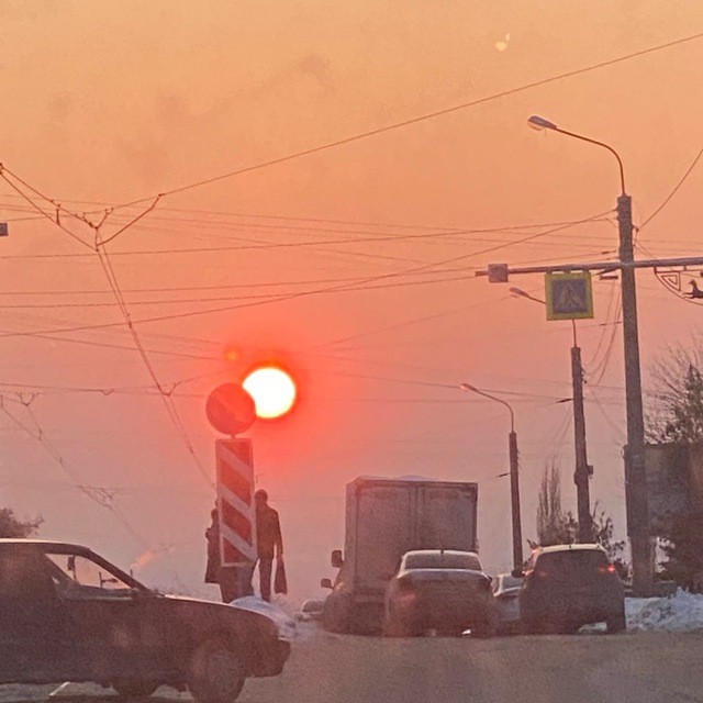 Create meme: sunset , dawn , sunset Severodvinsk