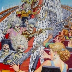 Create meme: The classic series of horror films made by Universal studios, lowbrow art, Iron Maiden