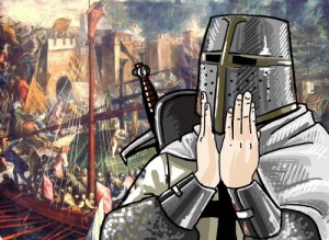 Create meme: meme Crusader, crusade, the Crusades