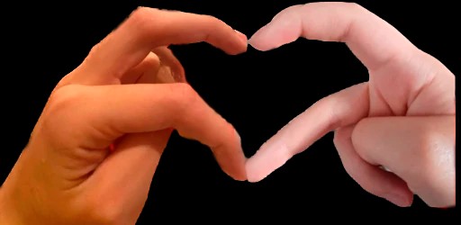 Create meme: body part, hands with a heart, hands folded in a heart
