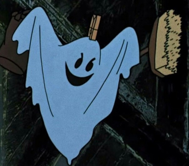 Create meme: carlson the ghost cartoon, The kid and Carlson the ghost, Ghost 
