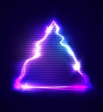 Create meme: red triangle neon, triangle kfvgf neon png, neon