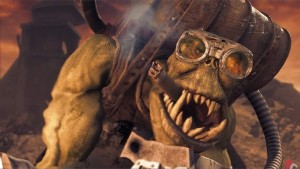 Create meme: waaagh 1920 1080, Orc with glasses, ork with goggles