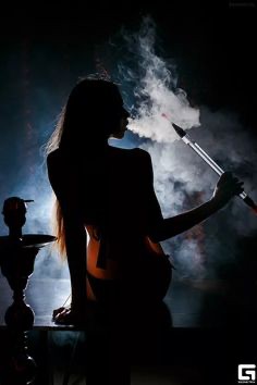 Create meme: girl with hookah, a girl smokes a hookah, beautiful girls with hookah