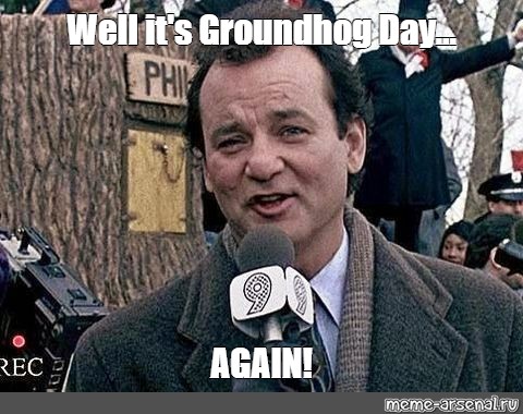 Create meme "bill Murray Groundhog day, Groundhog day actors, Groundhog