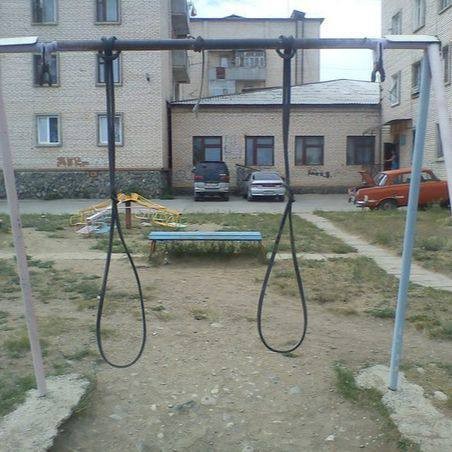 Create meme: outdoor swing, playground with swings, swing for children's Playground