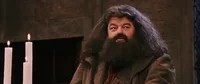 Create meme: Martin Bayfield Hagrid, Rubeus Hagrid GIF, Hagrid smiles