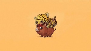 Create meme: the desktop background minimalism animals, illustration of a cute, animals cute drawings
