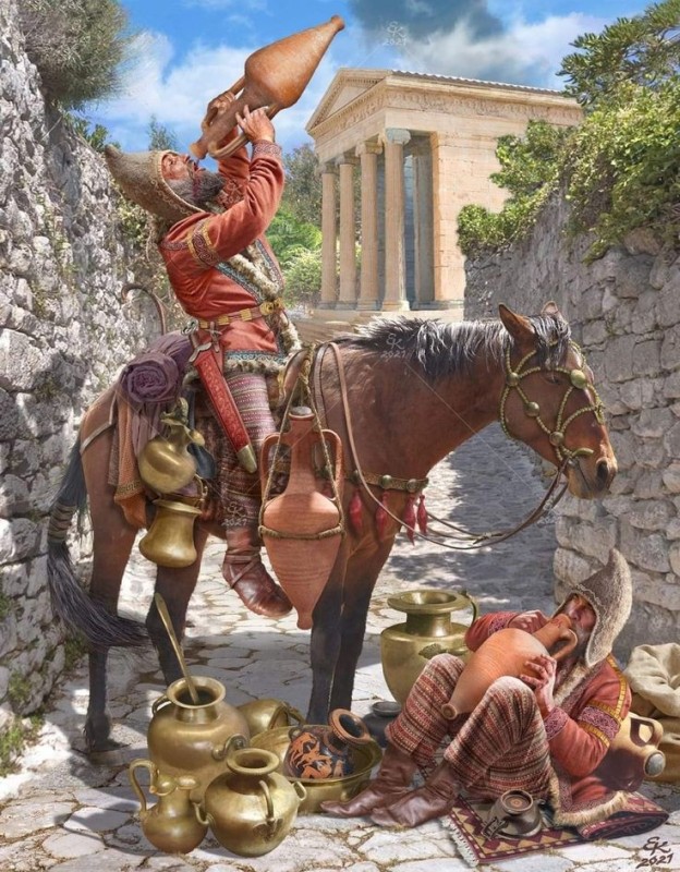 Create meme: Eugene the edge of the Scythians, the Scythians, paintings of ancient Rome