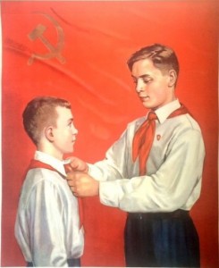 Create meme: posters of the Soviet Union, pioneers, Soviet posters