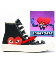 Создать мем: comme des garcons кеды, chuck taylor all star, converse кеды