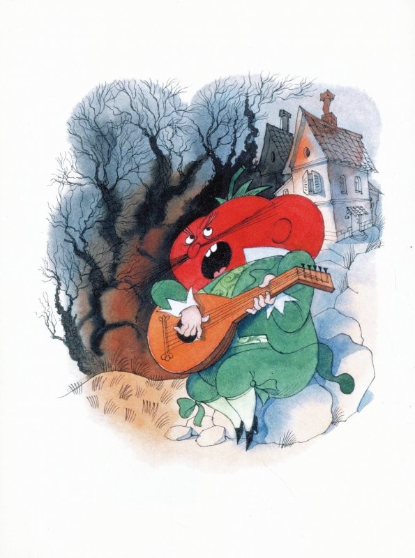 Create meme: Cipollino's fairy tale, Gianni Rodari The Adventures of Cipollino, Cipollino's Adventures illustrations in