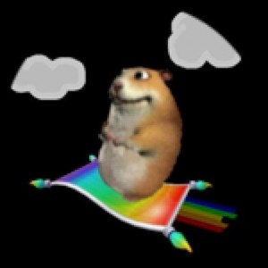 Create meme: hamster, cartoon