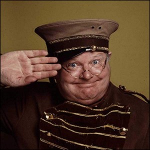 Create meme: actors, comedians, benny hill salutes