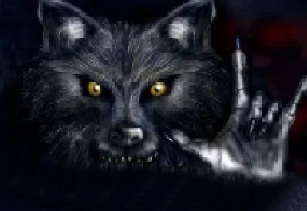 Create meme: werewolf wolf werewolf, grin wolf, the muzzle of a wolf on a black background