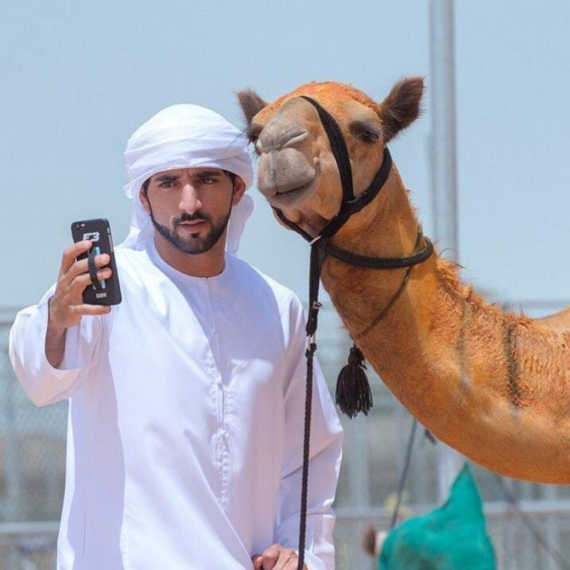 Create meme: Arab Sheikh, Mohammed bin Rashid al Maktoum, Fuzza Hamdan