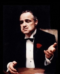 Create meme: Vito Corleone, don Vito Corleone, you're asking for without respect