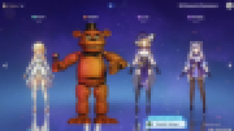 Create meme: Genshin impact character, animatronics fnaf ar, forsaken ar fnaf