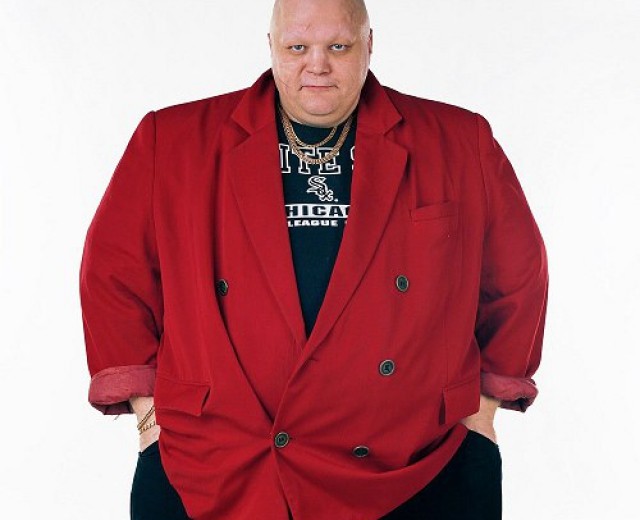 Create meme: A fat man in a red jacket, Stas Baretsky the 90s, stas baretsky