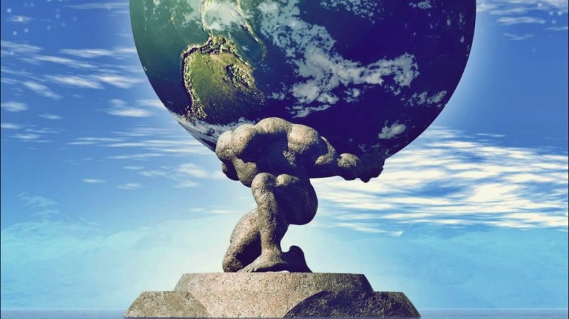 Create meme: atlas titan statue, Atlas holds the earth, Titan Atlant holds the earth