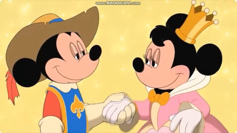 Create meme: Musketeer Mickey Princess Minnie, The Three Musketeers mickey donald Goofy 2004, Mickey mouse 