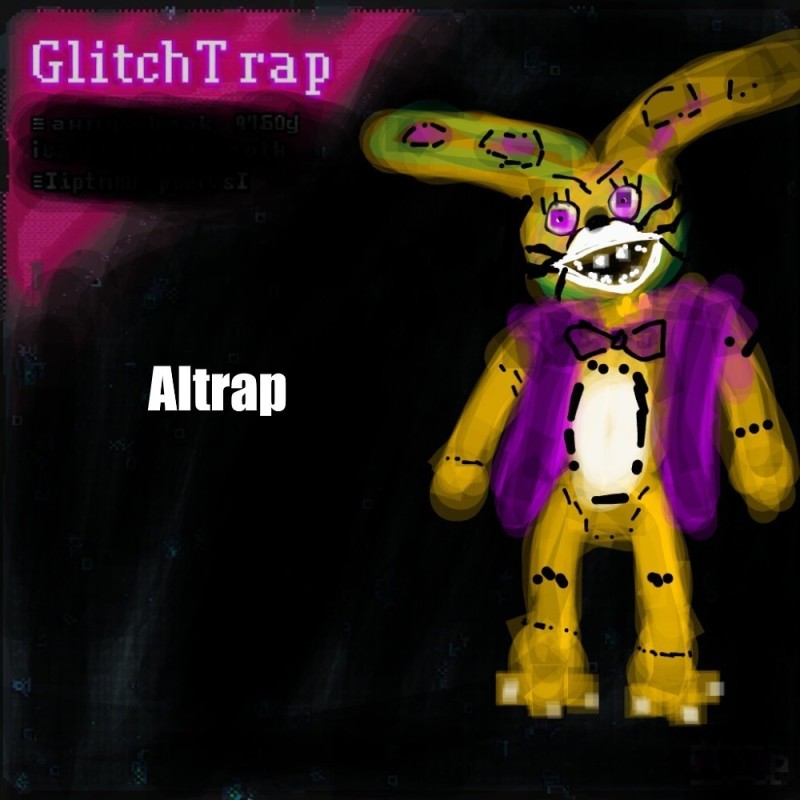 Create meme: glitchtrap fnaf, fnaf glitch trap, animatronics spring bonnie