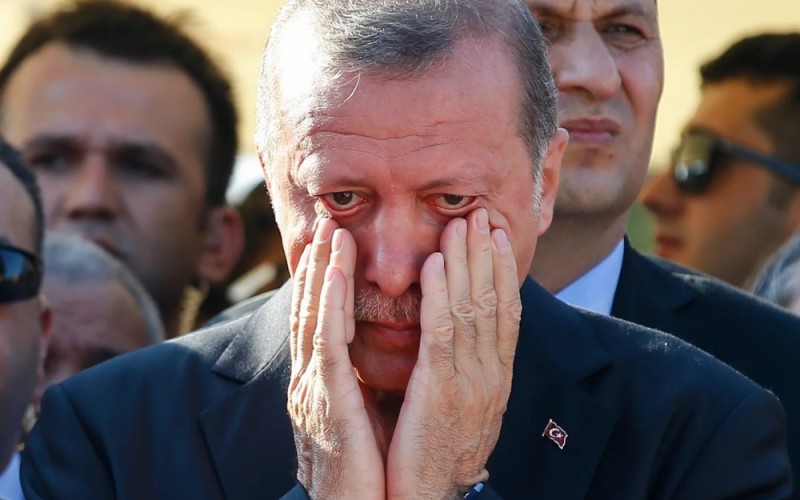 Create meme: Recep Tayyip Erdogan , luiz inácio lula da silva, Erdogan is crying