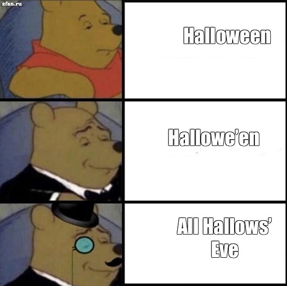 Сomics meme "Halloween Hallowe’en All Hallows’ Eve" Comics Meme