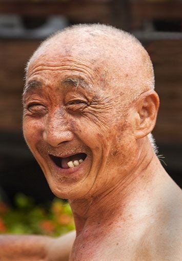 Create meme: albino , Asian , smile Chinese