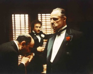 Create meme: don vito corleone stills from the film, Vito Corleone, don Corleone kissed his hand