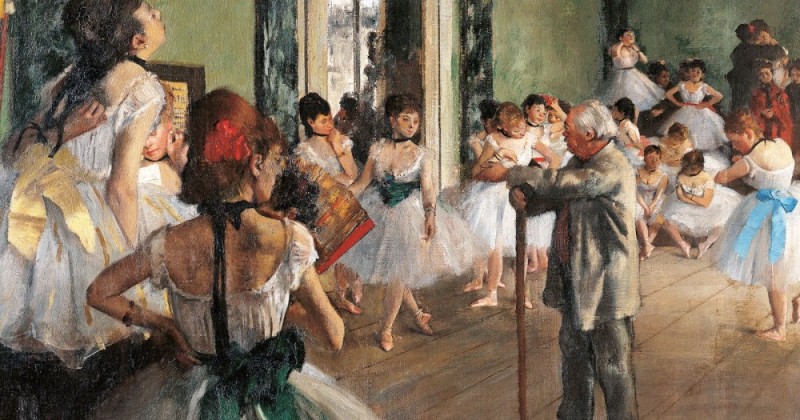 Create meme: edgar degas, degas paintings, Edgar Degas. "Dance class" (1874