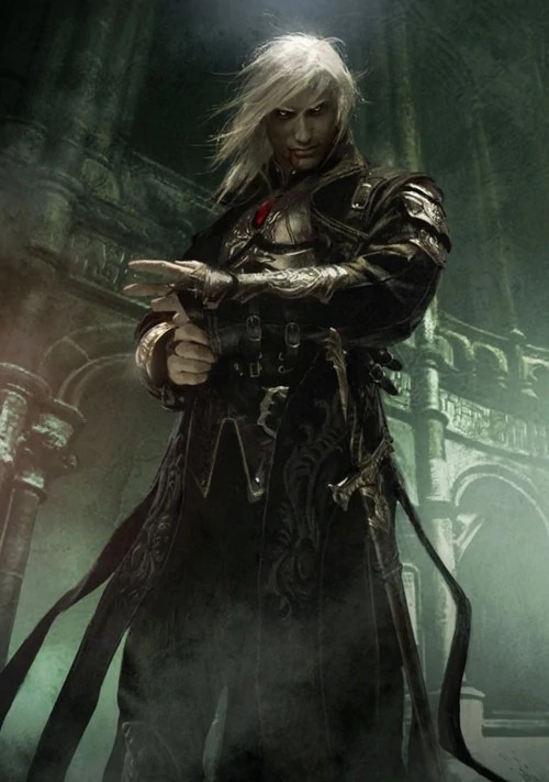 Create meme: dark elf, vampire fantasy, sorin