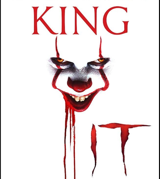 Create meme: It's a Stephen King book, Pennywise the clown poster, It's stephen king