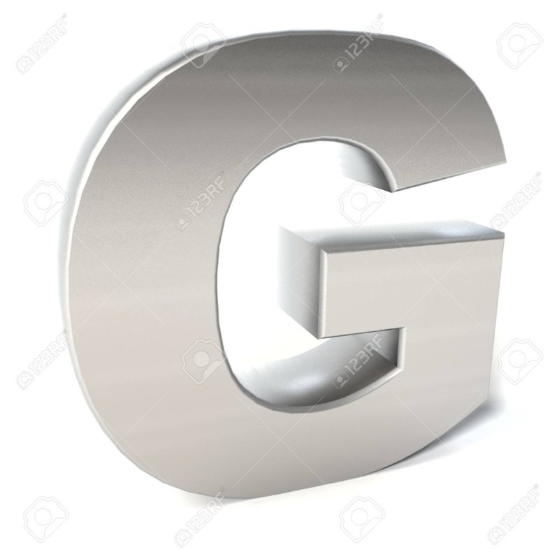 Create meme: letter g, metal letters, letter g