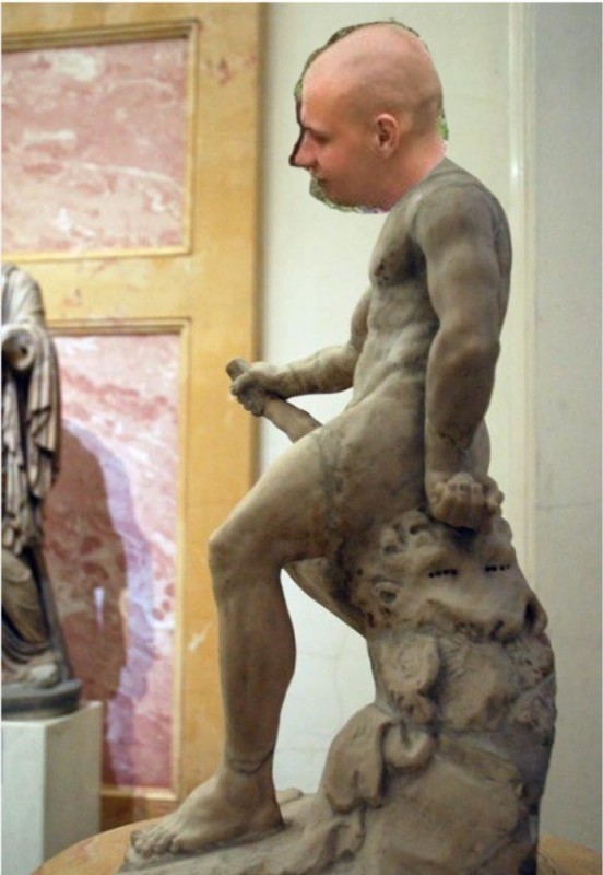 Создать мем: геракл, статуя геракла, санкт-петербург