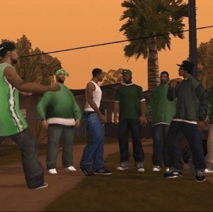 Create meme: San Andreas gang green, gta san, GTA San Andreas grove street gang