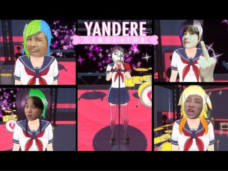 Create meme: yandere simulator, yandere simulator characters, andere 