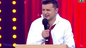 Create meme: Vladimir Zelensky, Zelensky quarter 95, evening quarter