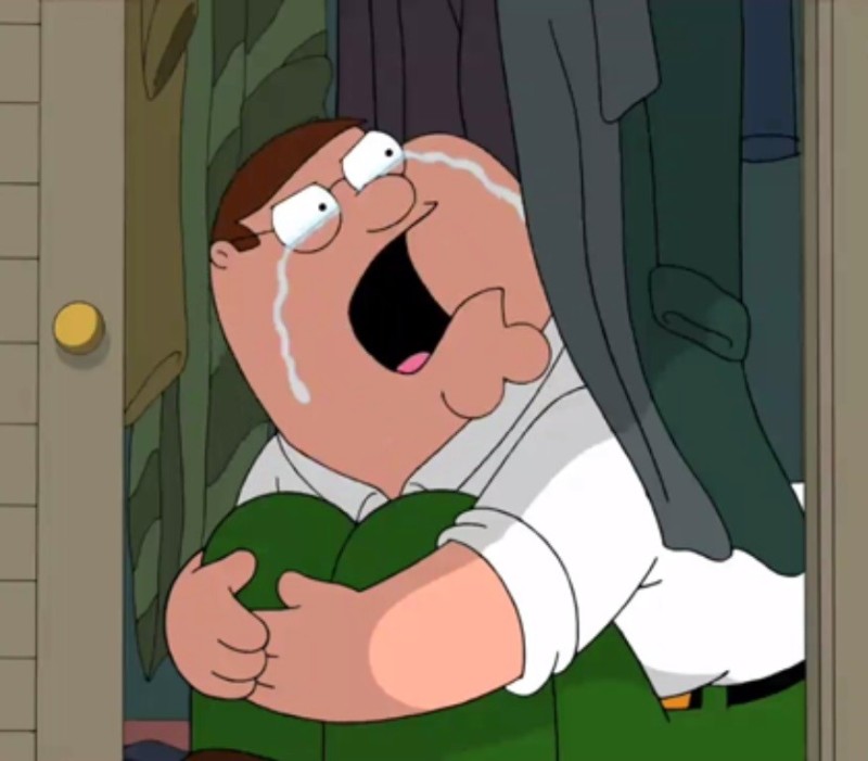 Create meme: crying peter griffin, Peter Griffin crying, Peter Griffin shut up