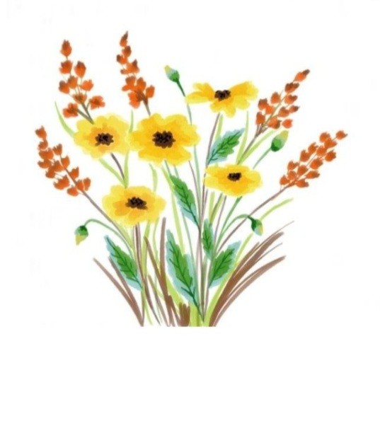 Create meme: wildflowers watercolor, watercolor flowers, flowers floral