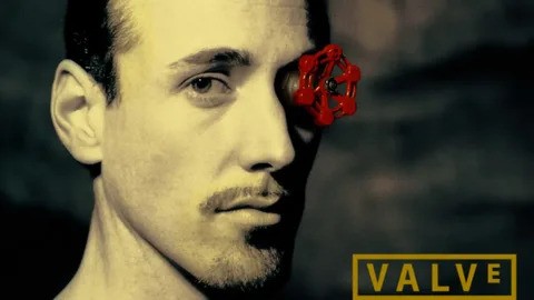 Create meme: valve logo with valve, The bald shaft, valve man with a valve