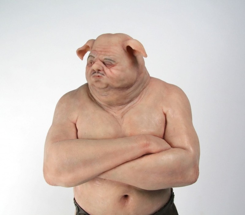 Create meme: pig man, pig man, People are pigs