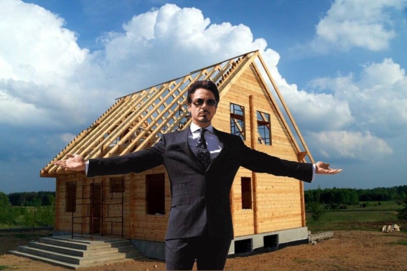 Create meme: construction of houses, construction of a private house, houses construction