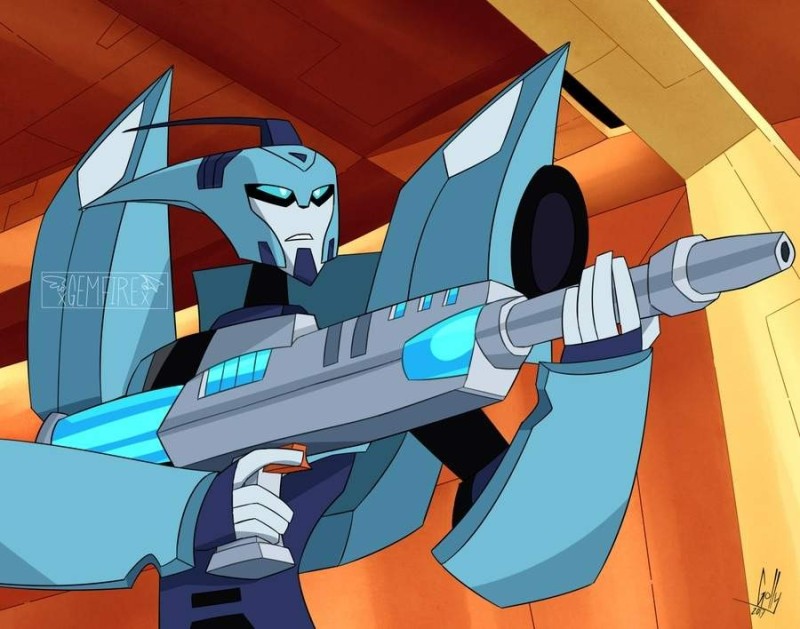 Create meme: Transformers Animated Blair, Transformers Animated Longarm, Transformers Animated Detective