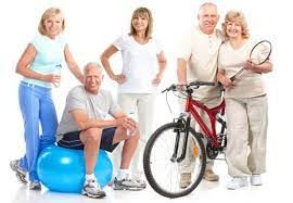 Create meme: physical activity of the elderly, an active lifestyle, fitness for the elderly