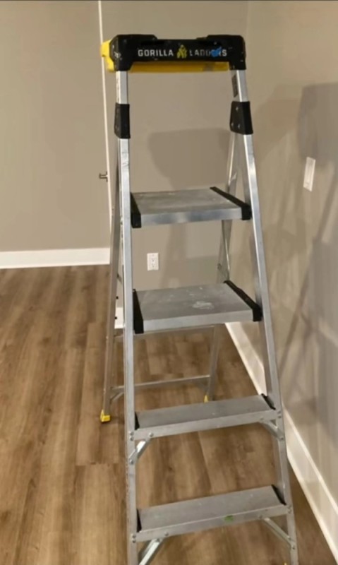Create meme: ladder ladder, ladder stepladder aluminum, metal stepladder