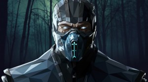 Создать мем: Саб-Зиро, subzero обои 4k, sub zero mortal kombat x обои